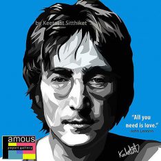 John Lennon : Blue | images Pop-Art Musique Chanteurs