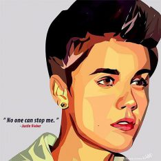 Justin Bieber : ver1 | Pop-Art paintings Music Singers