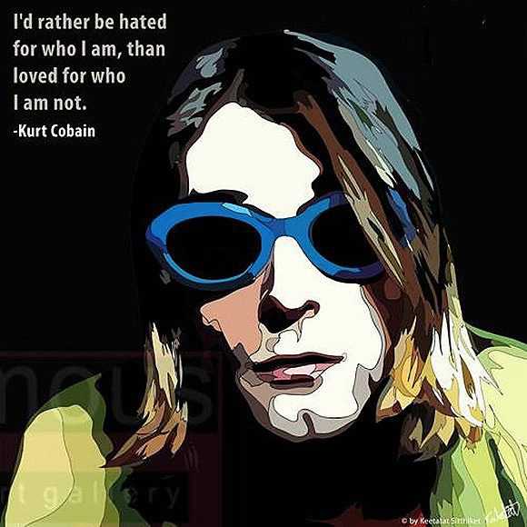 Kurt Cobain : Sunglasses | images Pop-Art Musique Chanteurs