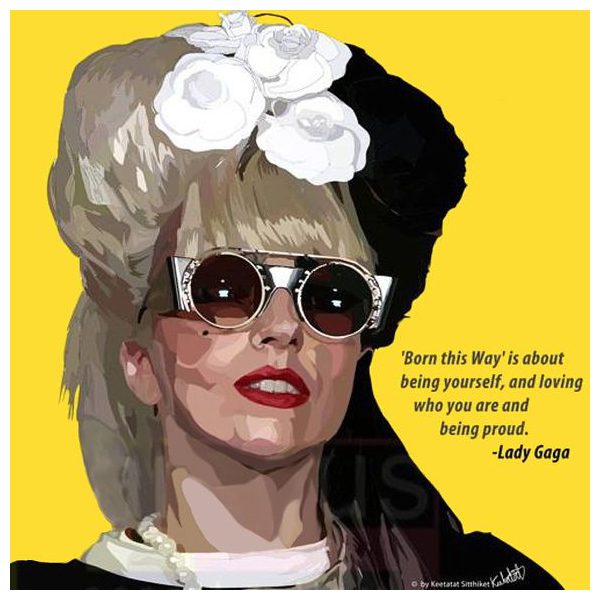 Lady Gaga : ver1 | imatges Pop-Art Música Cantants