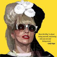Lady Gaga : ver1 | Pop-Art paintings Music Singers