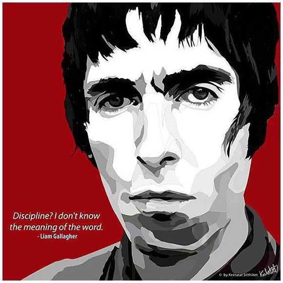 Liam Gallagher | Pop-Art paintings Music Singers