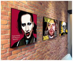 Marilyn Manson : ver1 | Pop-Art paintings Music Singers