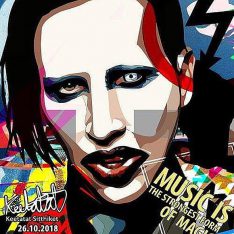 Marilyn Manson : ver2 | imatges Pop-Art Música Cantants
