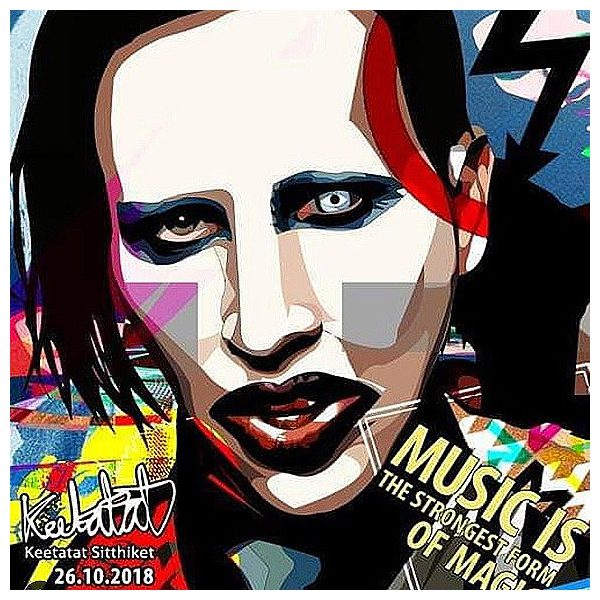 Marilyn Manson : ver2 | images Pop-Art Musique Chanteurs