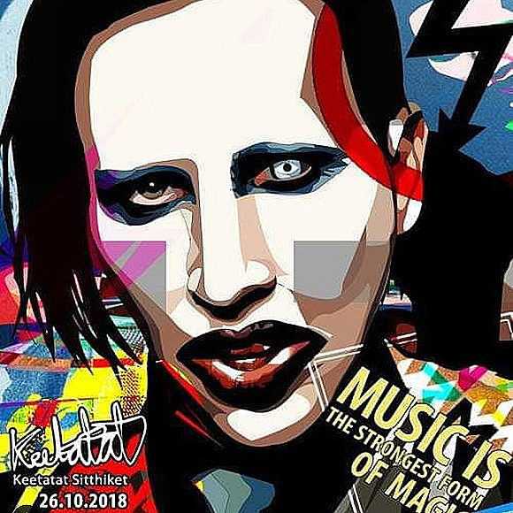 Marilyn Manson : ver2 | Pop-Art paintings Music Singers