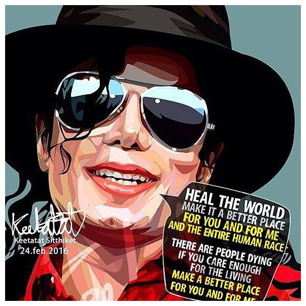 Michael Jackson : ver3 | Pop-Art paintings Music Singers