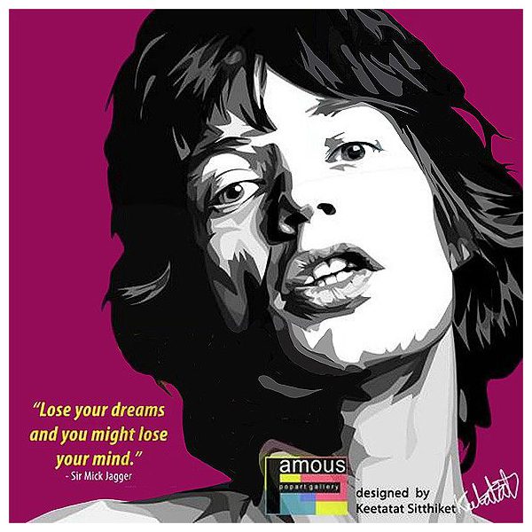 Mick Jagger | Pop-Art paintings Music Singers