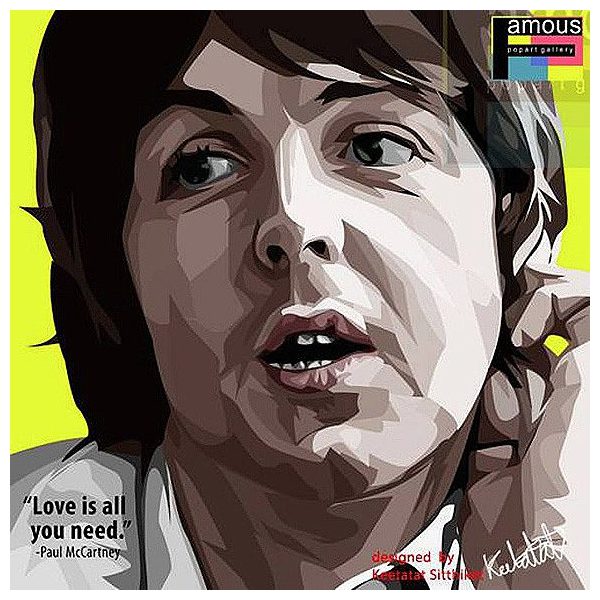 Paul McCartney | Pop-Art paintings Music Singers