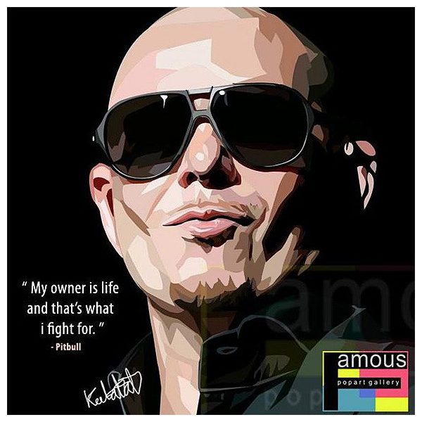 Pitbull | Pop-Art paintings Music Singers