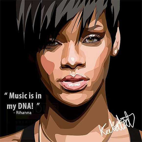 Rihanna | Pop-Art paintings Music Singers