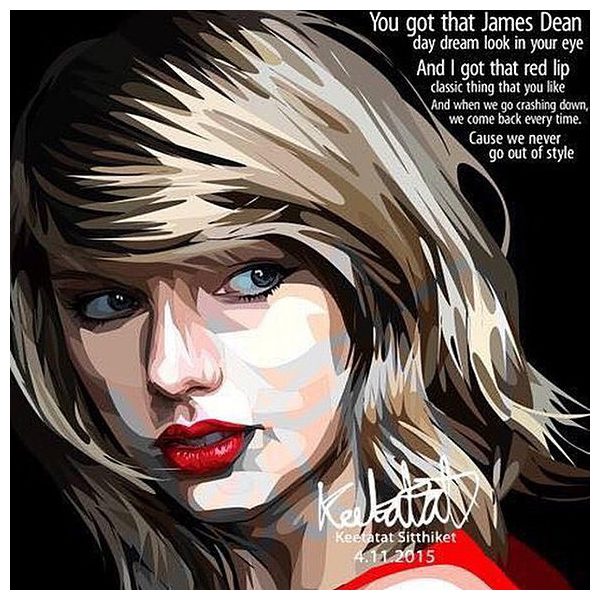 Taylor Swift : ver2 | imágenes Pop-Art Música Cantantes