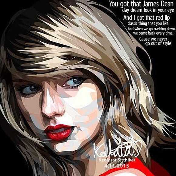 Taylor Swift : ver2 | Pop-Art paintings Music Singers