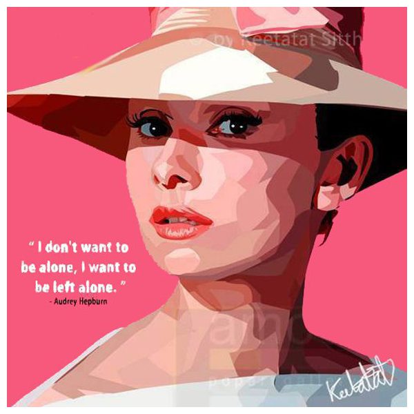 Audrey Hepburn : ver1 | Pop-Art paintings Movie-TV actresses