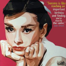 Audrey Hepburn : ver2 | Pop-Art paintings Movie-TV actresses