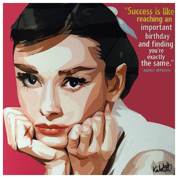 Audrey Hepburn : ver2 | Pop-Art paintings Movie-TV actresses