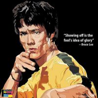 Bruce Lee : Black | imágenes Pop-Art Cine-TV actores