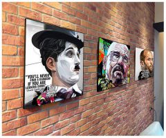 Charlie Chaplin : ver2 | Pop-Art paintings Movie-TV actors