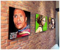 Dwayne Johnson (The Rock) | Pop-Art paintings Movie-TV actors