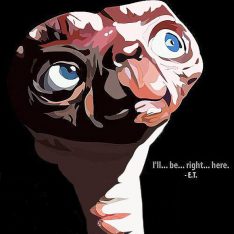 E.T. (El Extraterrestre) | imágenes Pop-Art Cine-TV personajes