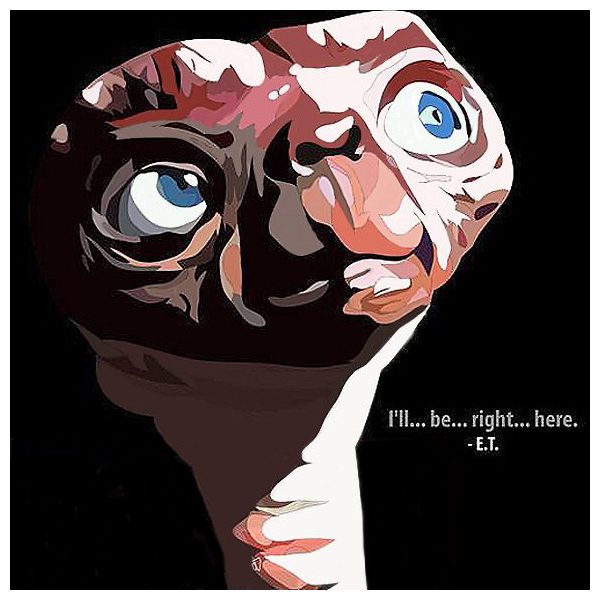 E.T. (El Extraterrestre) | imágenes Pop-Art Cine-TV personajes