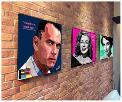 Forrest Gump : Tom Hanks | Pop-Art paintings Movie-TV actors