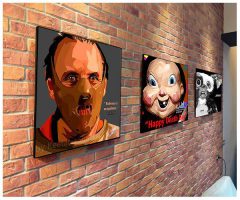 Hannibal Lecter | Pop-Art paintings Movie-TV characters
