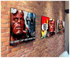 Hell Boy & Abe Sapien | Pop-Art paintings Movie-TV characters