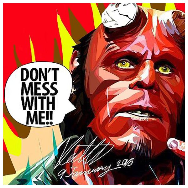 Hellboy | Pop-Art paintings Movie-TV characters