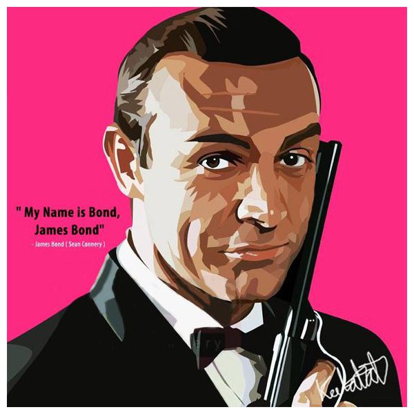 James Bond : Sean Connery | imágenes Pop-Art Cine-TV personajes
