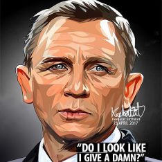 James Bond : Daniel Craig | Pop-Art paintings Movie-TV characters