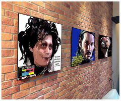 John Wick : ver1 | Pop-Art paintings Movie-TV characters