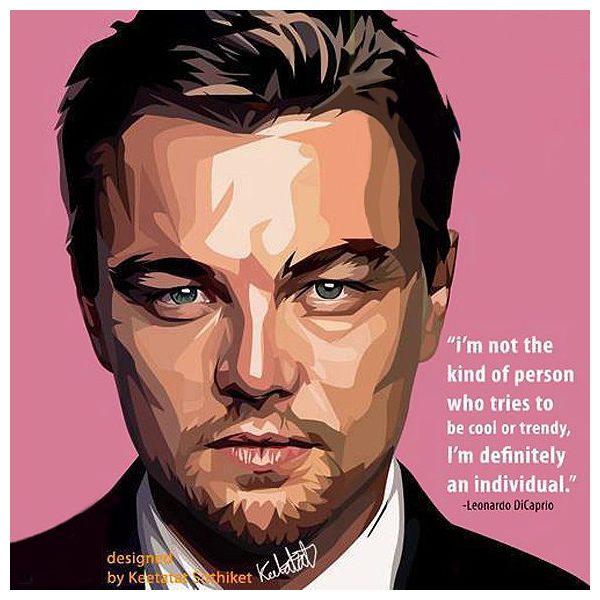 Leonardo DiCaprio : ver1 | imágenes Pop-Art Cine-TV actores