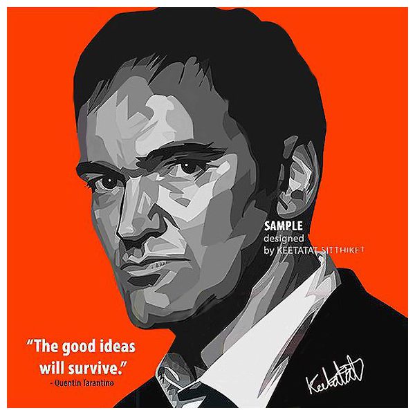 Quentin Tarantino | imágenes Pop-Art Cine-TV actores