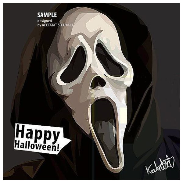 Scream - happy Halloween | images Pop-Art Cinéma-TV personnages