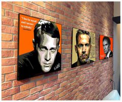 Steve McQueen | Pop-Art paintings Movie-TV actors