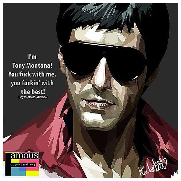 Tony Montana | imatges Pop-Art Cinema-TV personatges