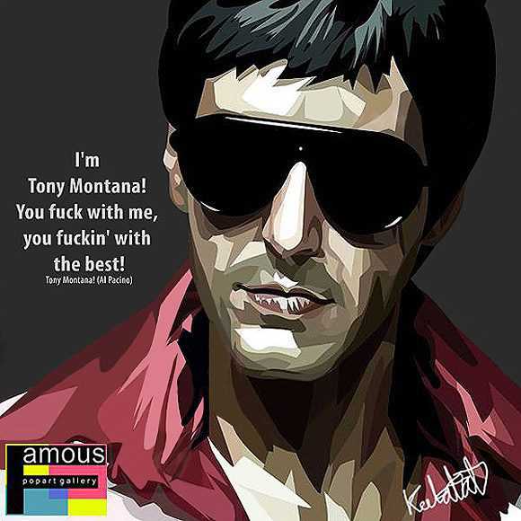 Tony Montana | imágenes Pop-Art Cine-TV personajes