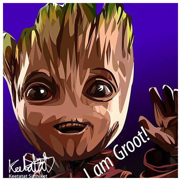 Baby Groot | Pop-Art paintings Marvel characters