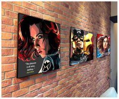 Black Widow | Pop-Art paintings Marvel characters