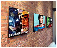 Billionaire Boys Club | Pop-Art paintings Marvel characters