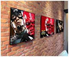 Cap & Red Skull | imágenes Pop-Art personajes Marvel