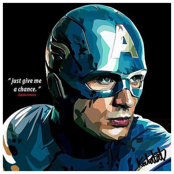 Capitaine Amérique : ver1 | images Pop-Art personnages Marvel