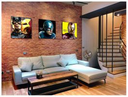 Captain America : ver1 | Pop-Art paintings Marvel characters