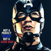 Captain America : ver2 | Pop-Art paintings Marvel characters