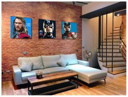 Captain America : ver2 | Pop-Art paintings Marvel characters