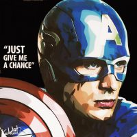 Captain America : ver3 | Pop-Art paintings Marvel characters