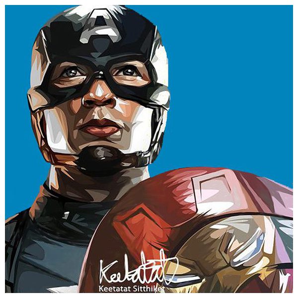 Capità America : ver4 | imatges Pop-Art personatges Marvel