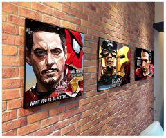 Civil War : ver1 | Pop-Art paintings Marvel characters