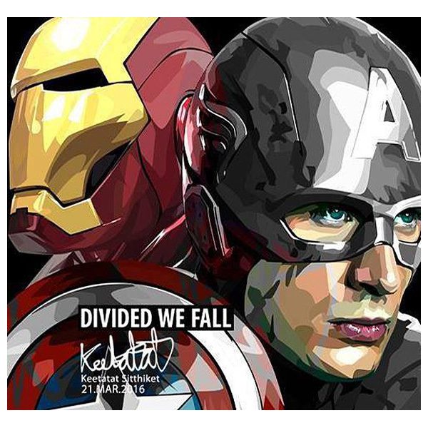 Civil War : ver2 | Pop-Art paintings Marvel characters